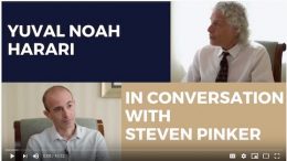 Steven Pinker and Yuval Noah Harari in conversation