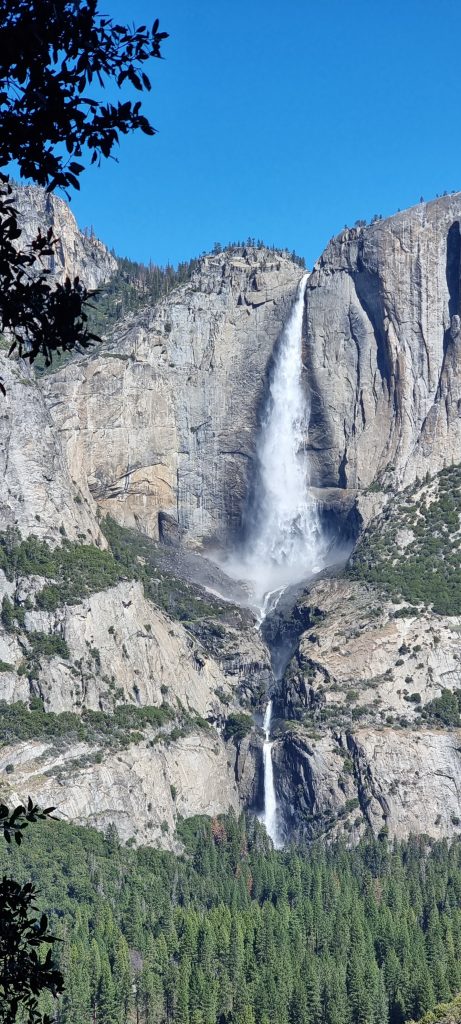 picture of yosemite fall from the glacier point trail apr 2022