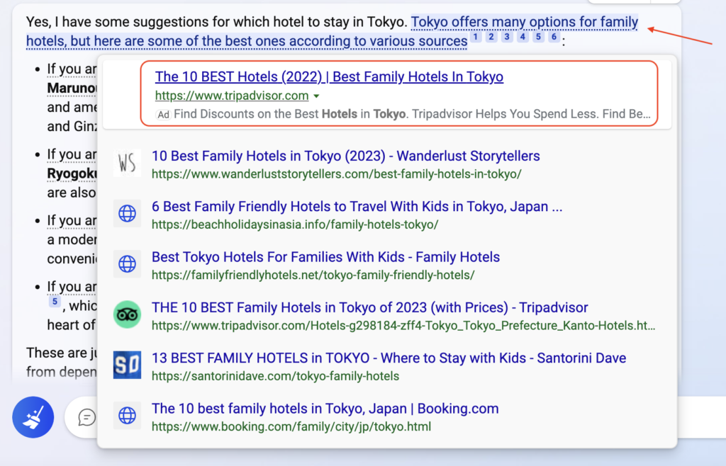 best hotels in Tokyo ads from Bing Feb 2023